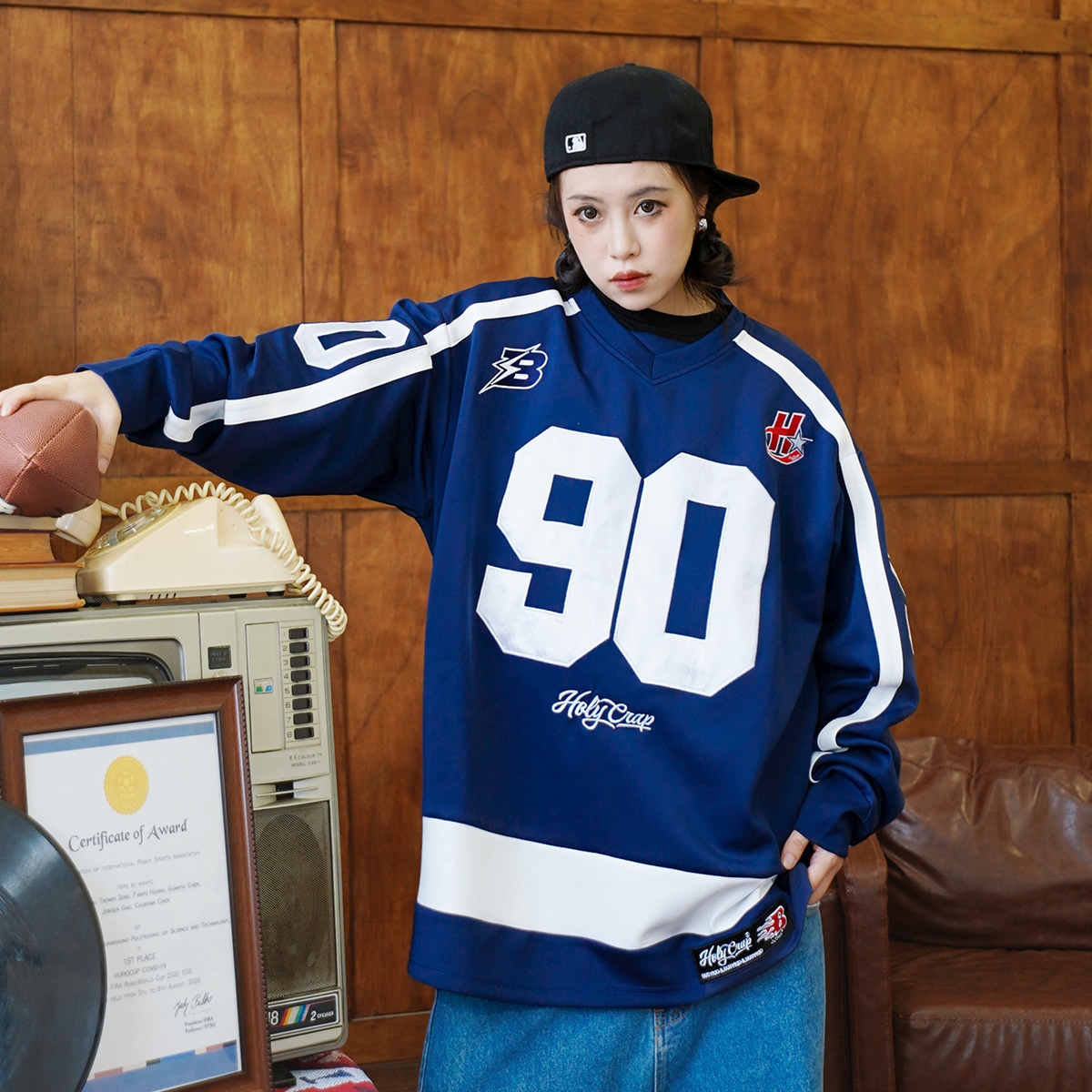 Holycrap Navy Sweatshirt — фото 2