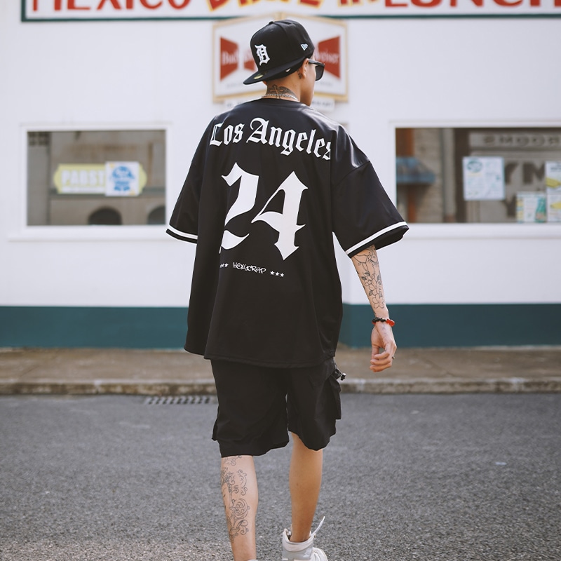 Holycrap 24 Embroidered Baseball Tee Black — фото 4