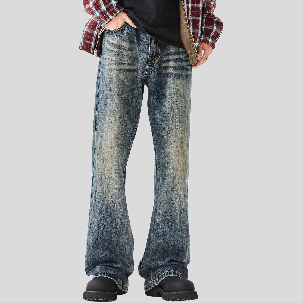 All In Straight Leg Jeans Retro Blue — фото 5