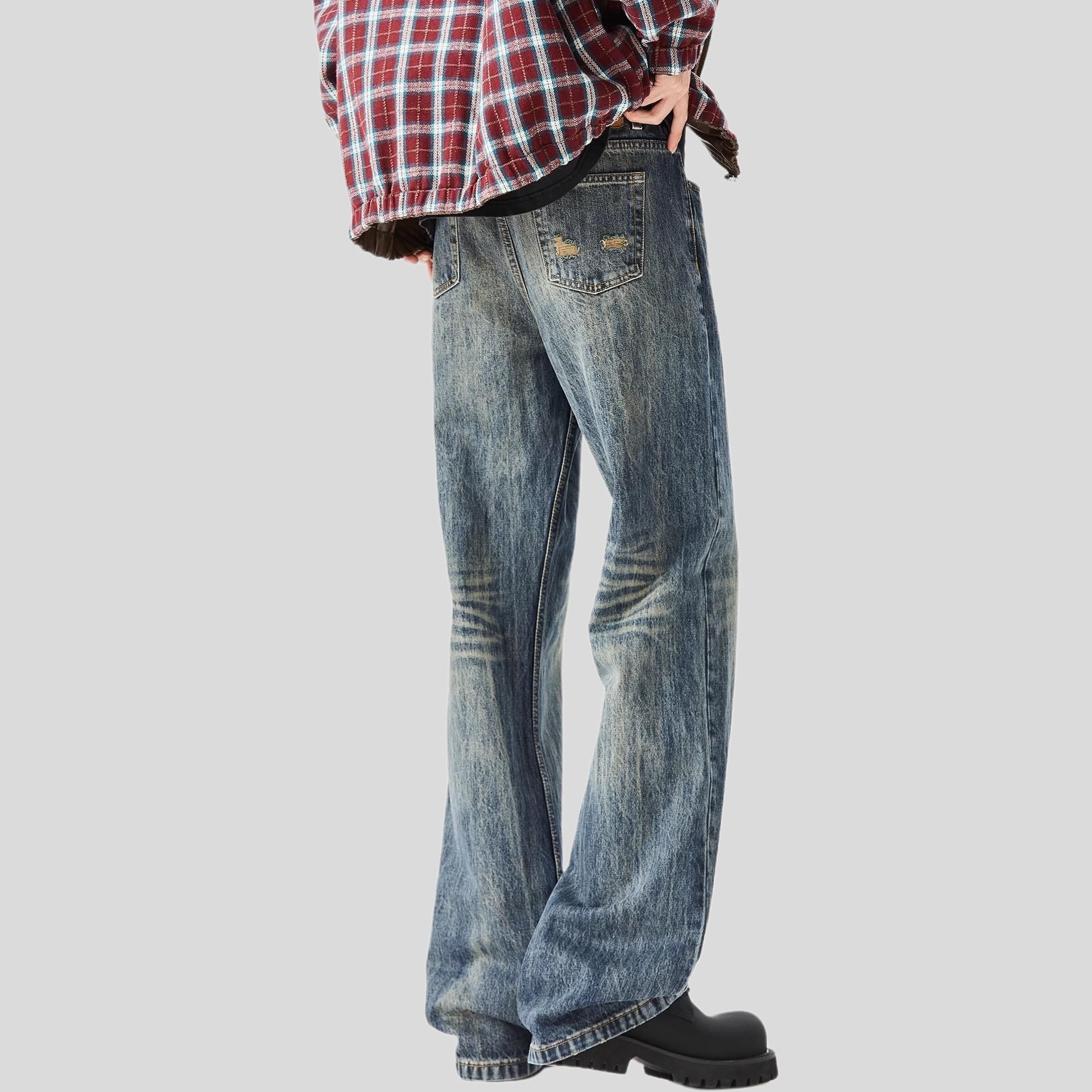 All In Straight Leg Jeans Retro Blue — фото 4