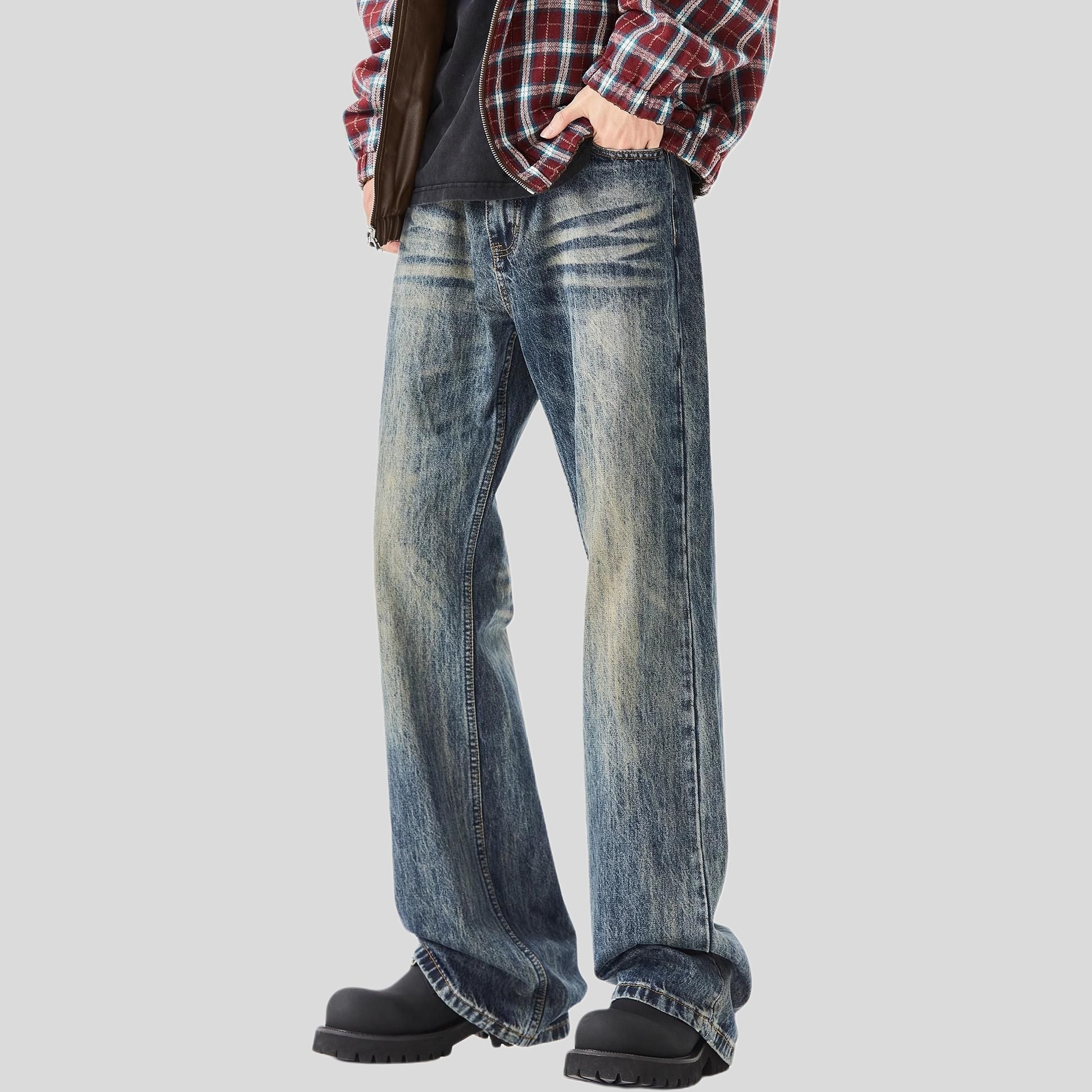 All In Straight Leg Jeans Retro Blue — фото 1