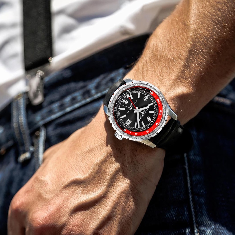 Stuhrling GMT 42mm 1014.04 — фото 2