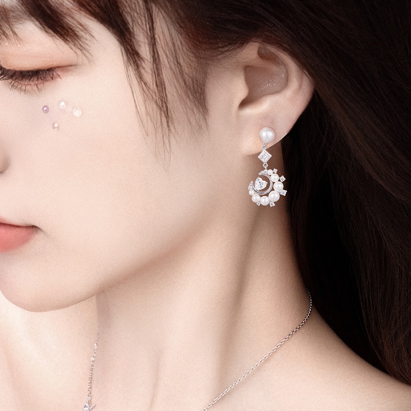 Fanci Dream Heart Moon Earrings — фото 2