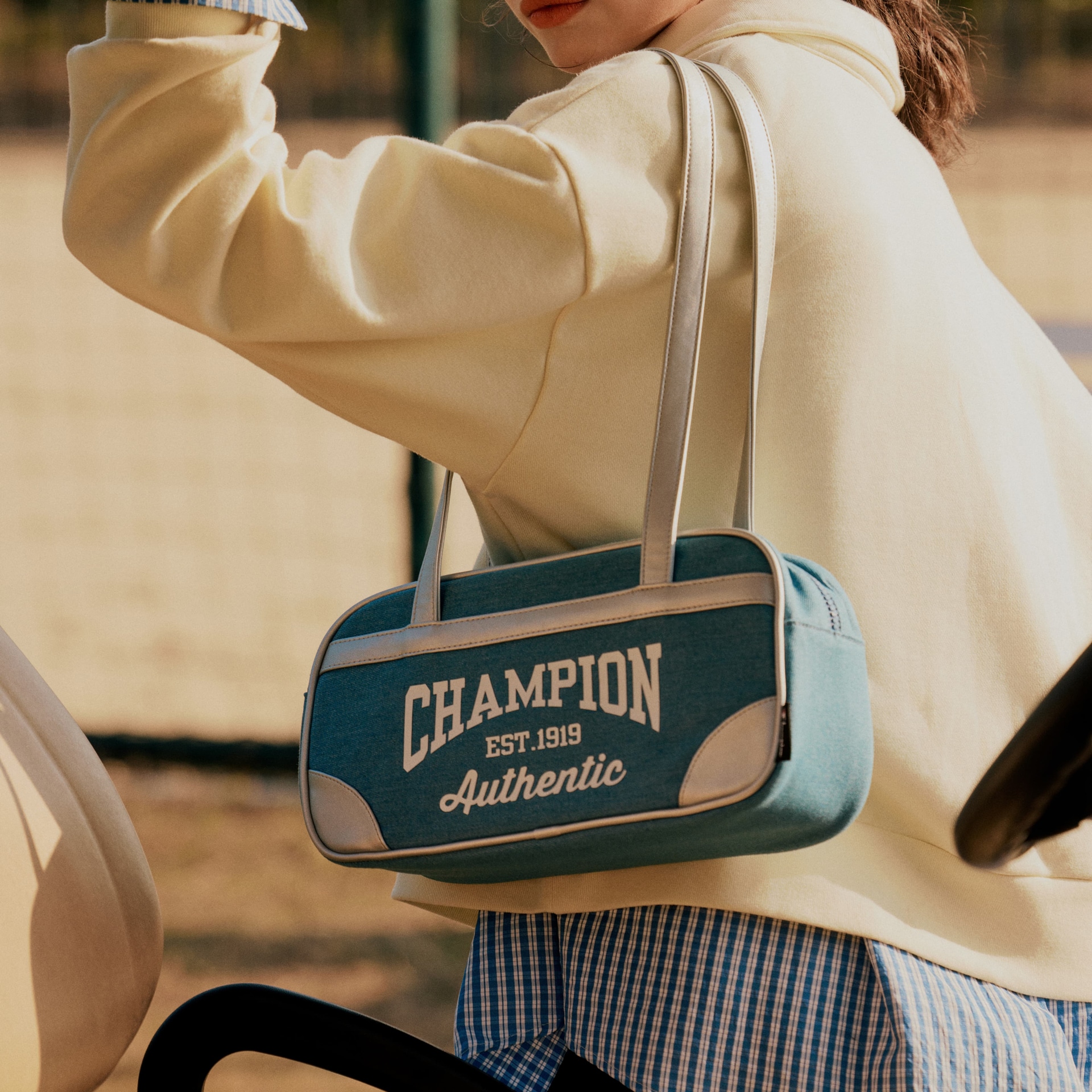 Champion Nylon PU Shoulder Bag — фото 5