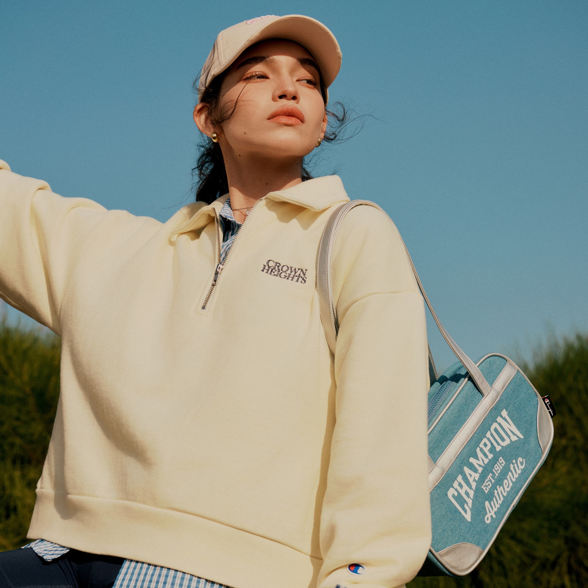 Champion Nylon PU Shoulder Bag — фото 6