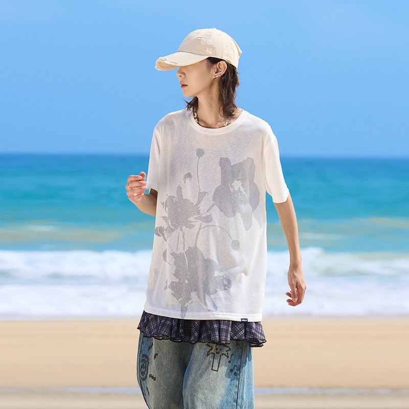马得工地/madgood Madgood Floral Print T-Shirt — фото 3