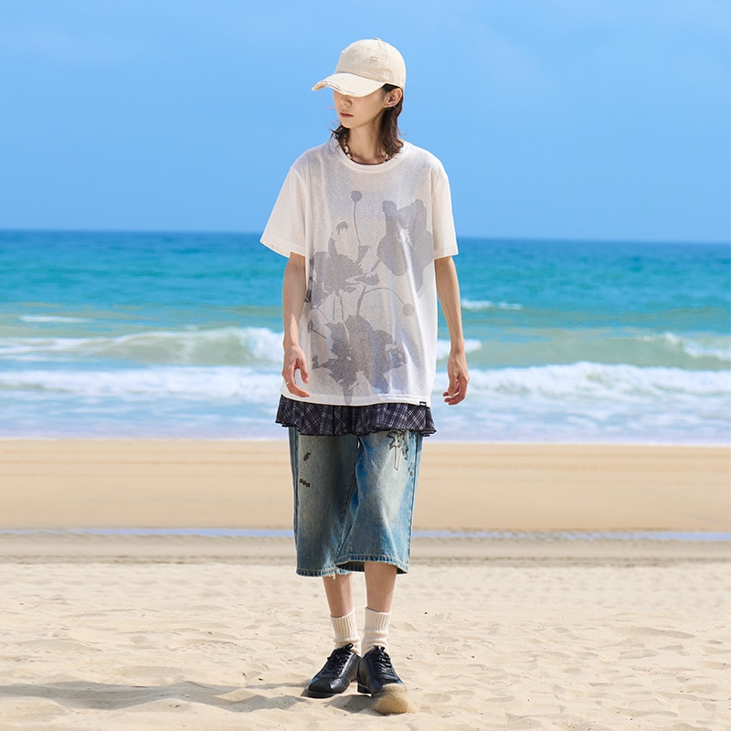 马得工地/madgood Madgood Floral Print T-Shirt — фото 2