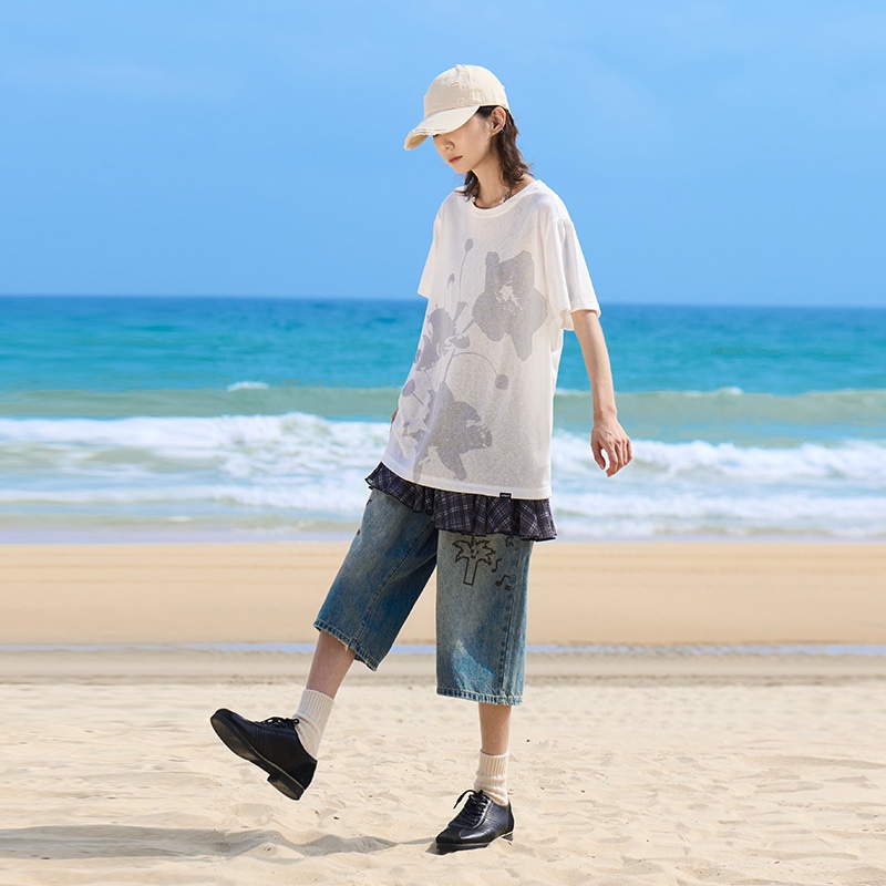 马得工地/madgood Madgood Floral Print T-Shirt — фото 5