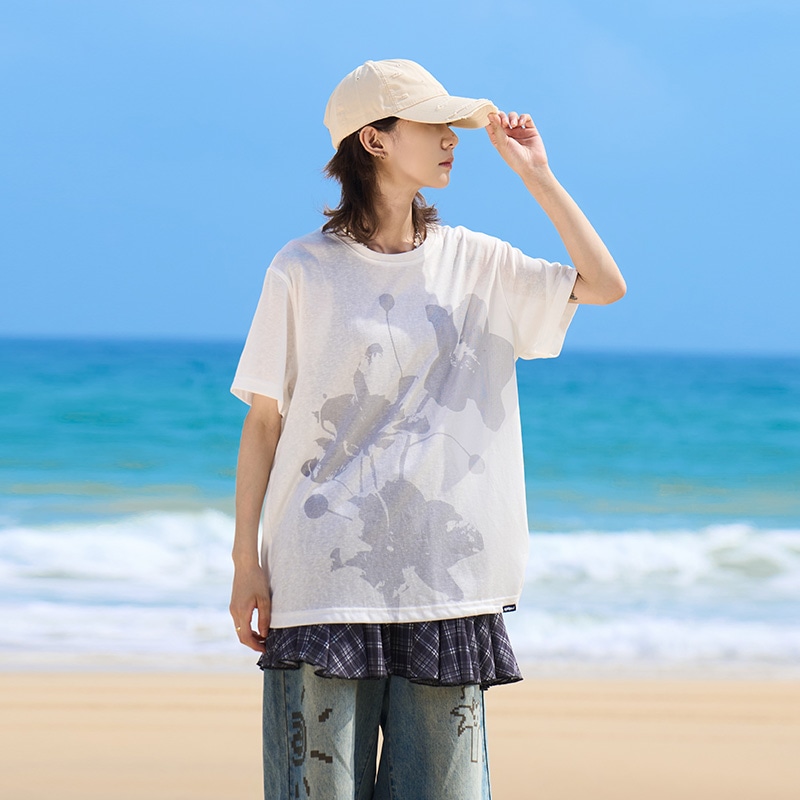 马得工地/madgood Madgood Floral Print T-Shirt — фото 4