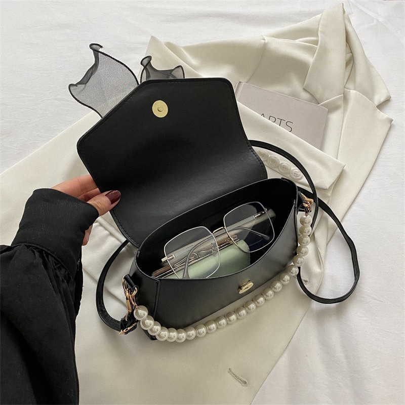 Wiersaam Bow Pearl Chain Bag — фото 4