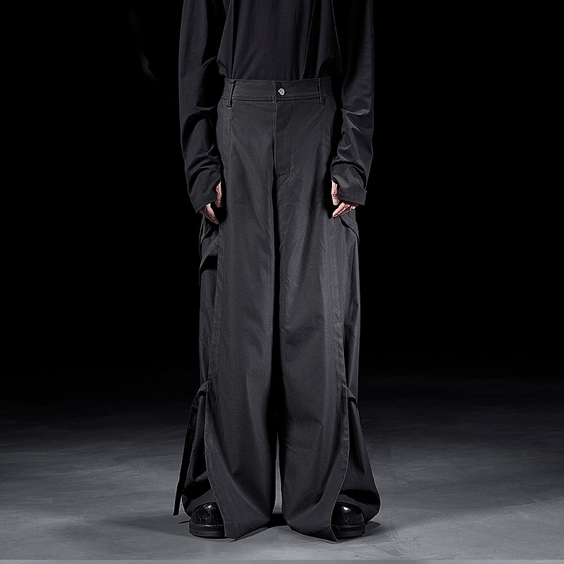 HUANXIANGZHE Huànxiàngzhě Wide Leg Trousers Black — фото 3