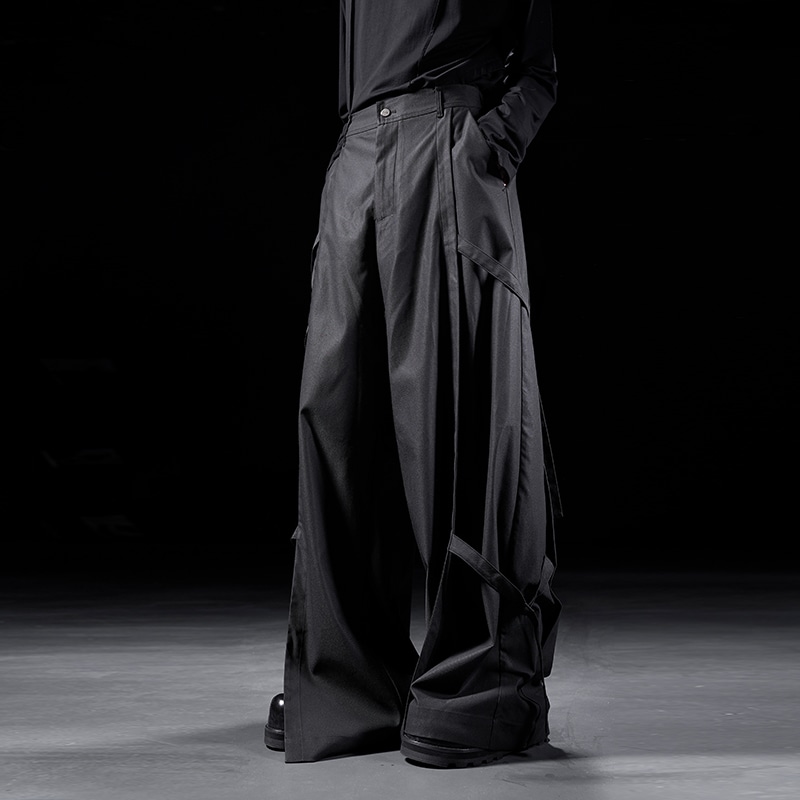 HUANXIANGZHE Huànxiàngzhě Wide Leg Trousers Black — фото 2