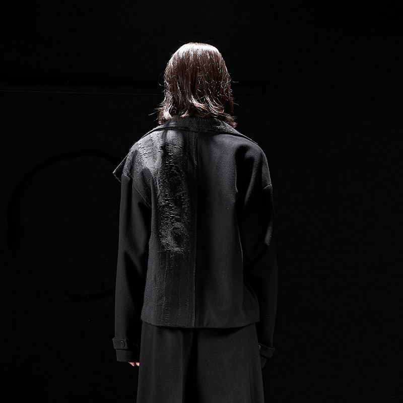 HUANXIANGZHE Huanzhe Wool Jacket Black — фото 5