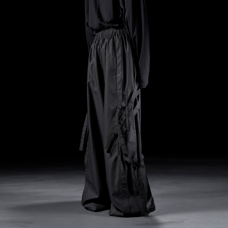 HUANXIANGZHE Huànxiàngzhě Wide Leg Trousers Black — фото 4