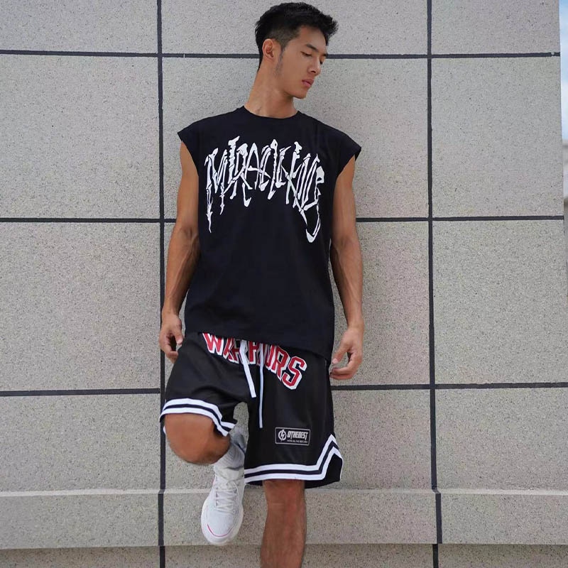Miracle Kill Skeleton Letter Print Sleeveless Vest — фото 8