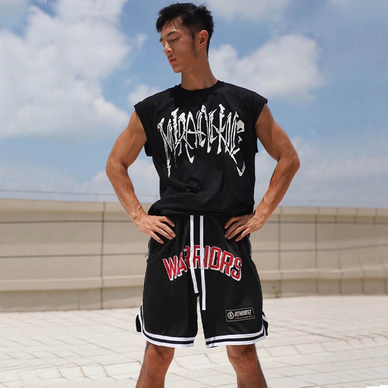 Miracle Kill Skeleton Letter Print Sleeveless Vest — фото 4