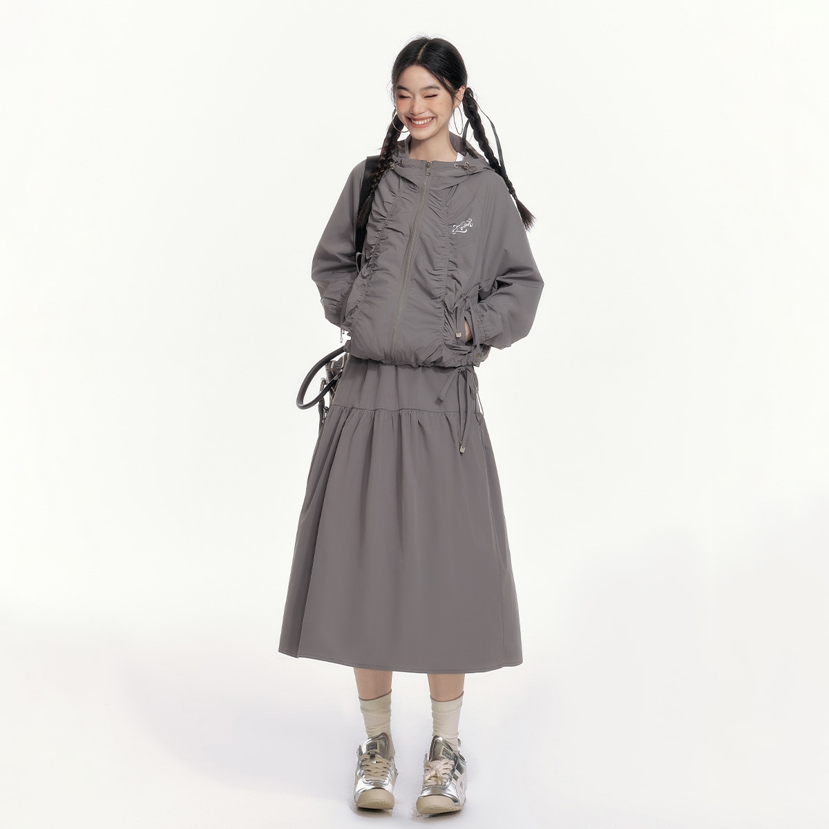 Eptison Woman Embroidered Hoodie Jacket — фото 3