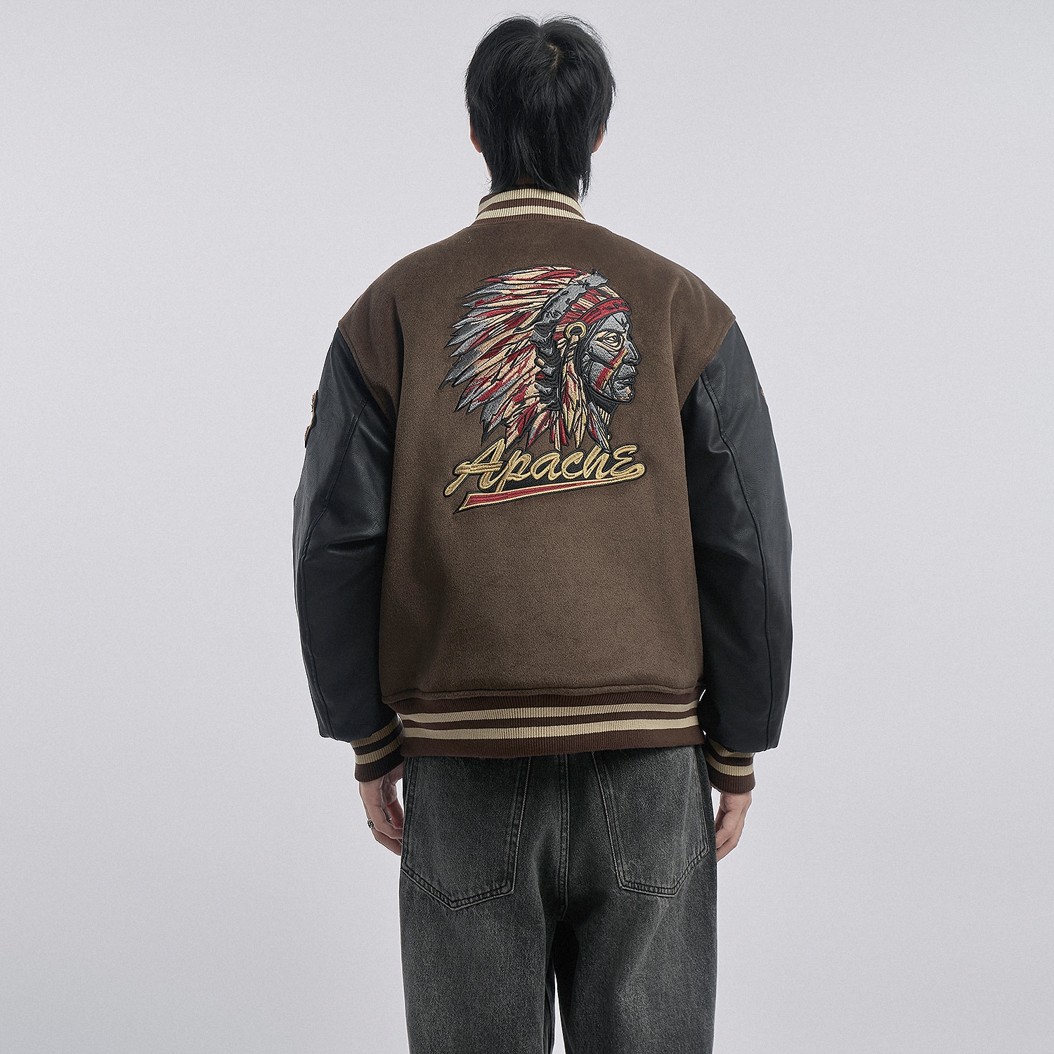 Vip Baseball Jacket Brown — фото 5