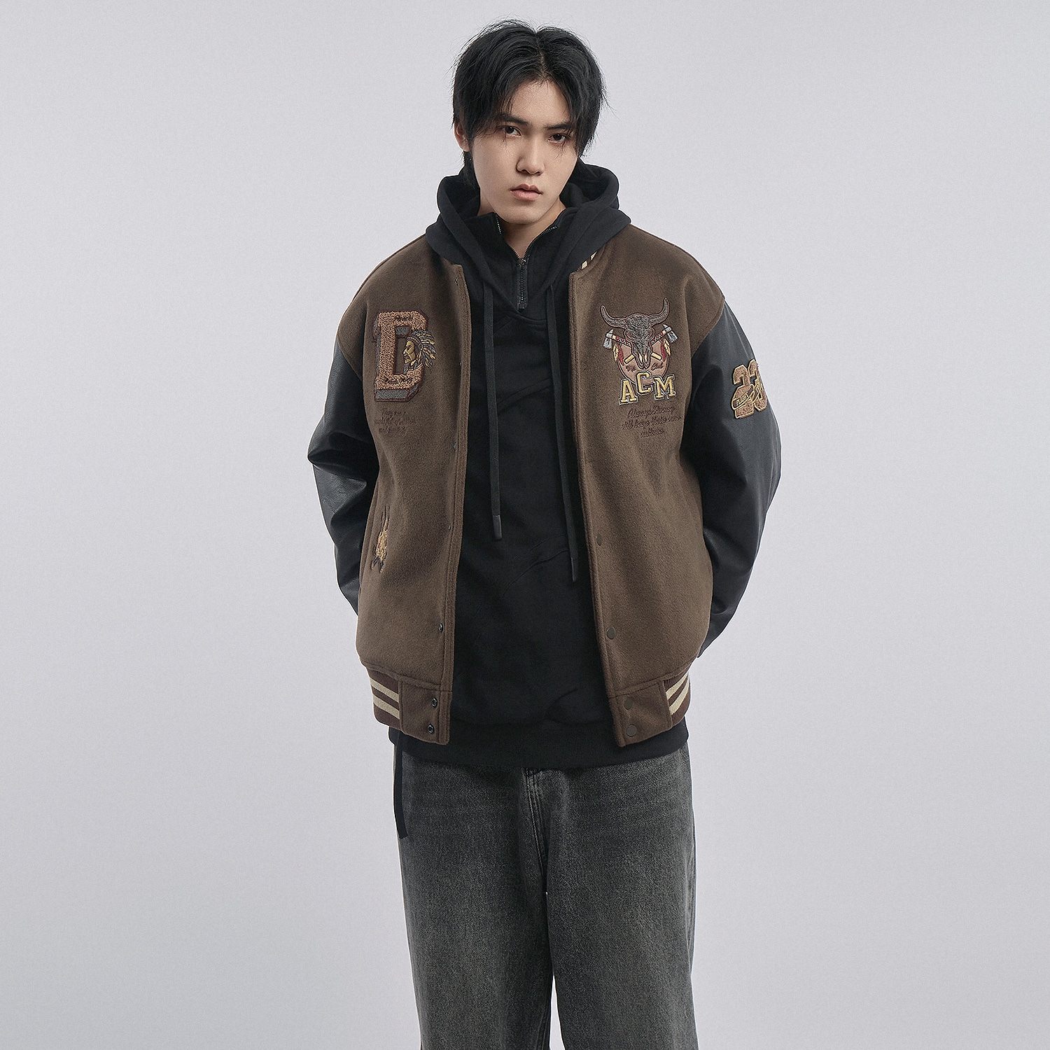 Vip Baseball Jacket Brown — фото 6