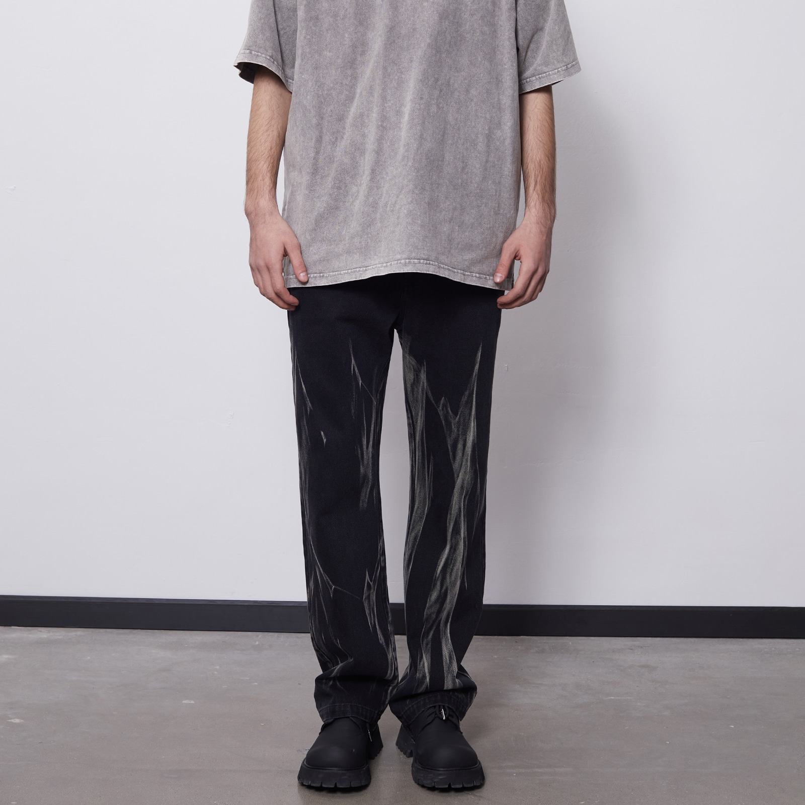 Paset Straight Jeans Black — фото 6