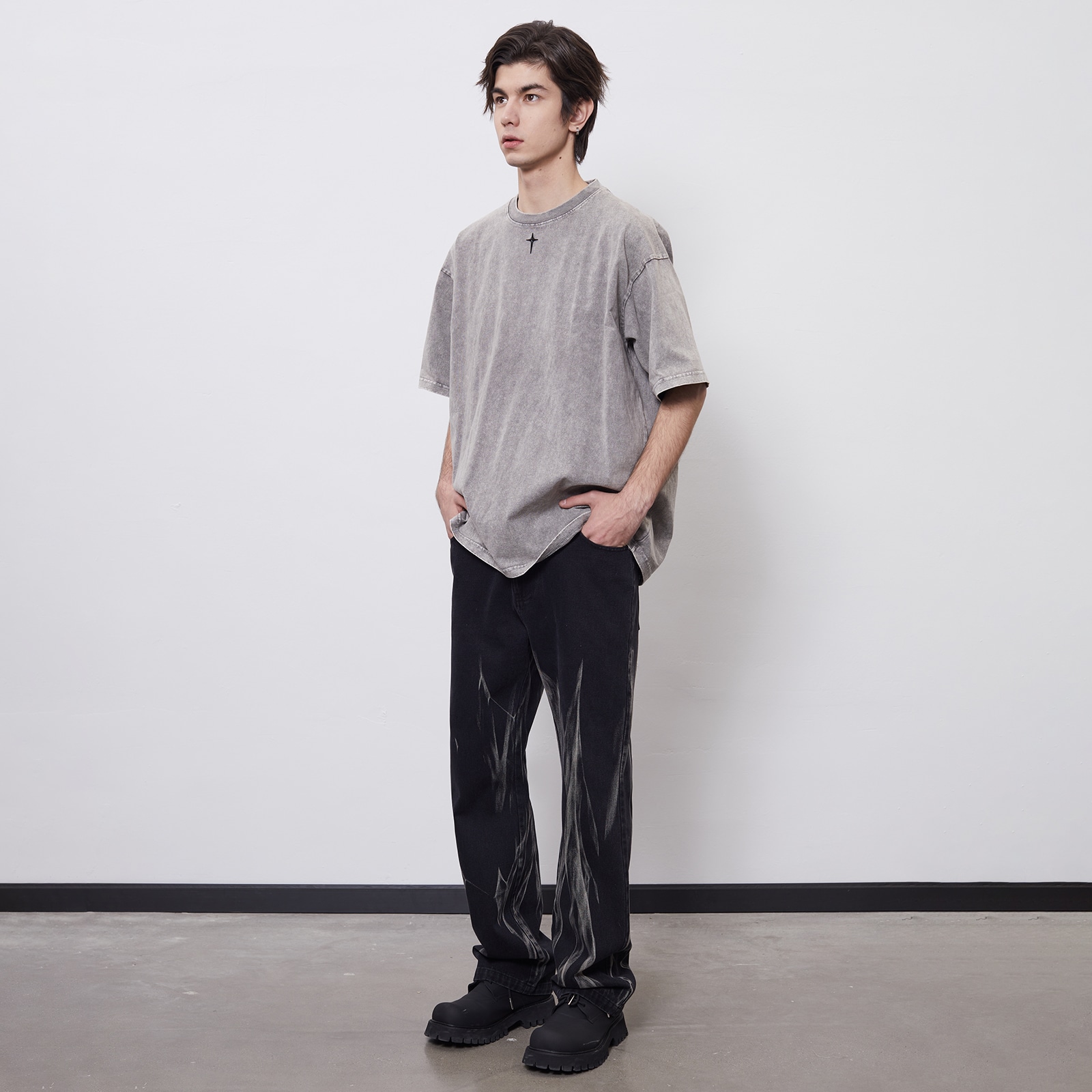 Paset Straight Jeans Black — фото 3