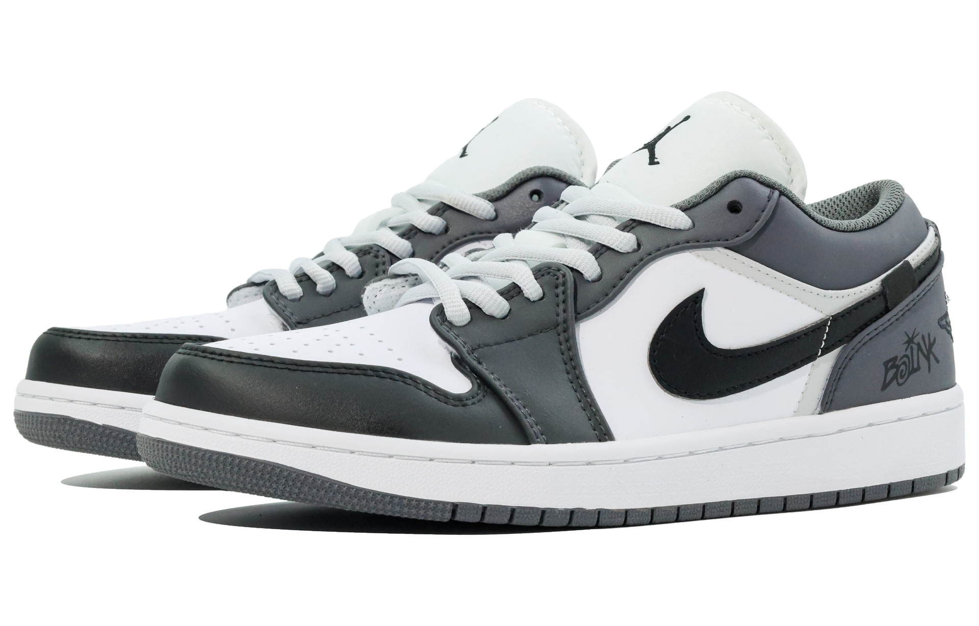 Jordan Nike Air Jordan 1 Low Black White — фото 2