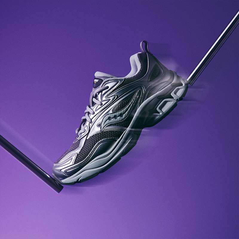 Saucony Grid Fusion Silver Grey — фото 5