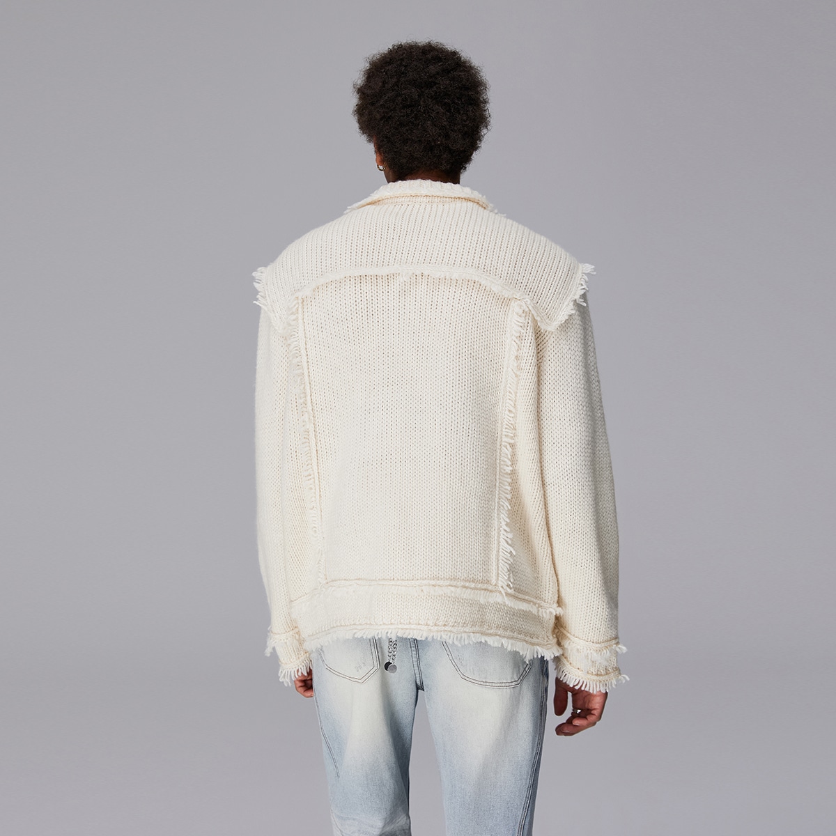 Rocawear SS24 Rhinestone Tassel Cardigan — фото 9