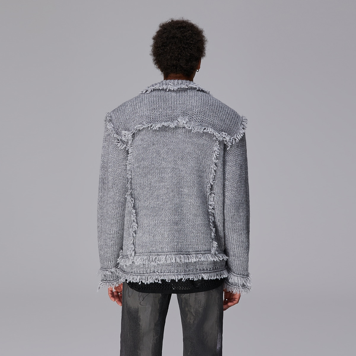 Rocawear SS24 Rhinestone Tassel Cardigan — фото 4