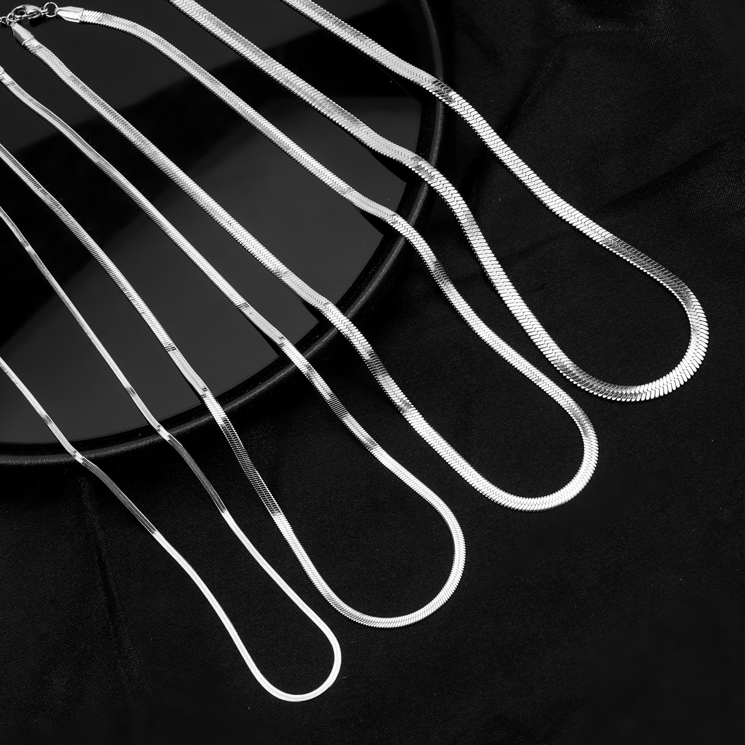 Cooraree Blade Cuban Chain Necklace Silver — фото 2