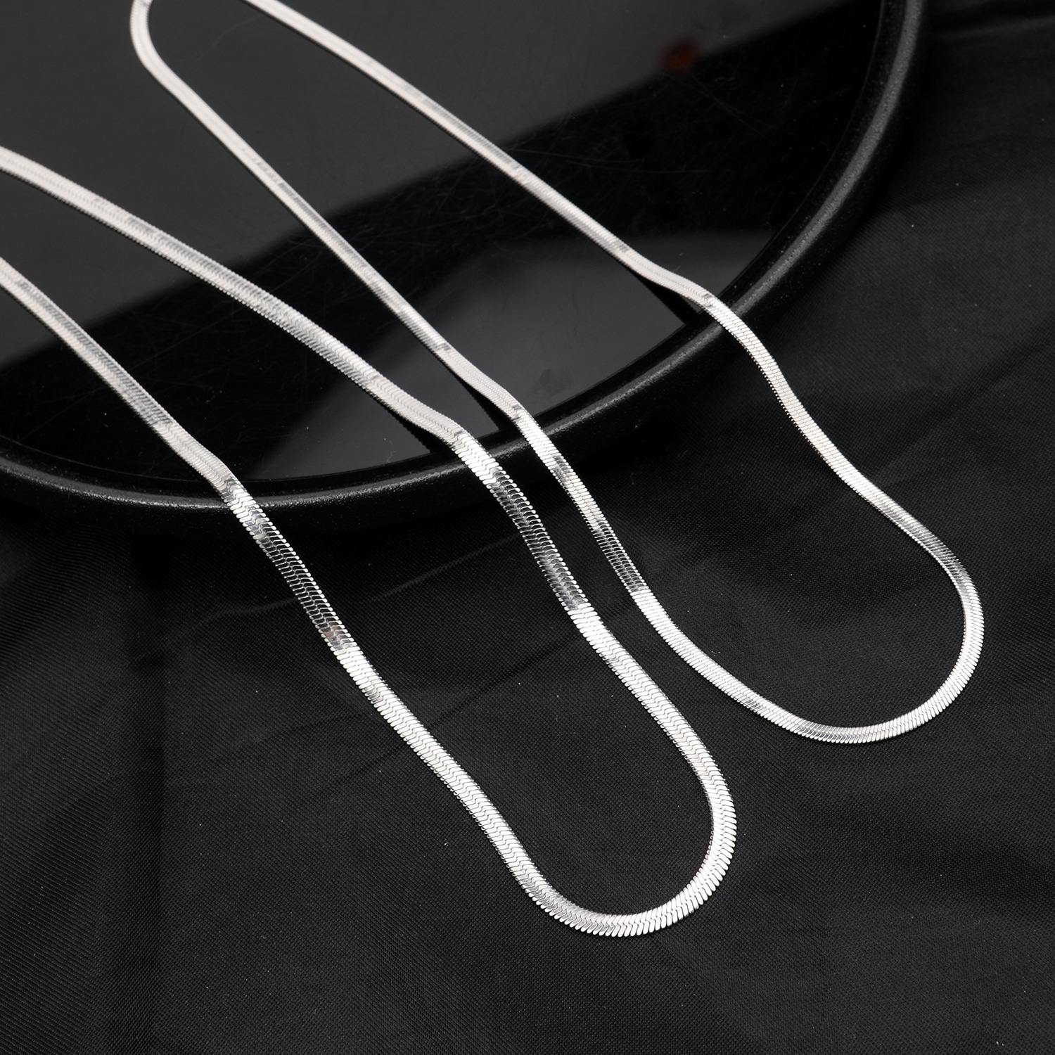 Cooraree Blade Cuban Chain Necklace Silver — фото 8