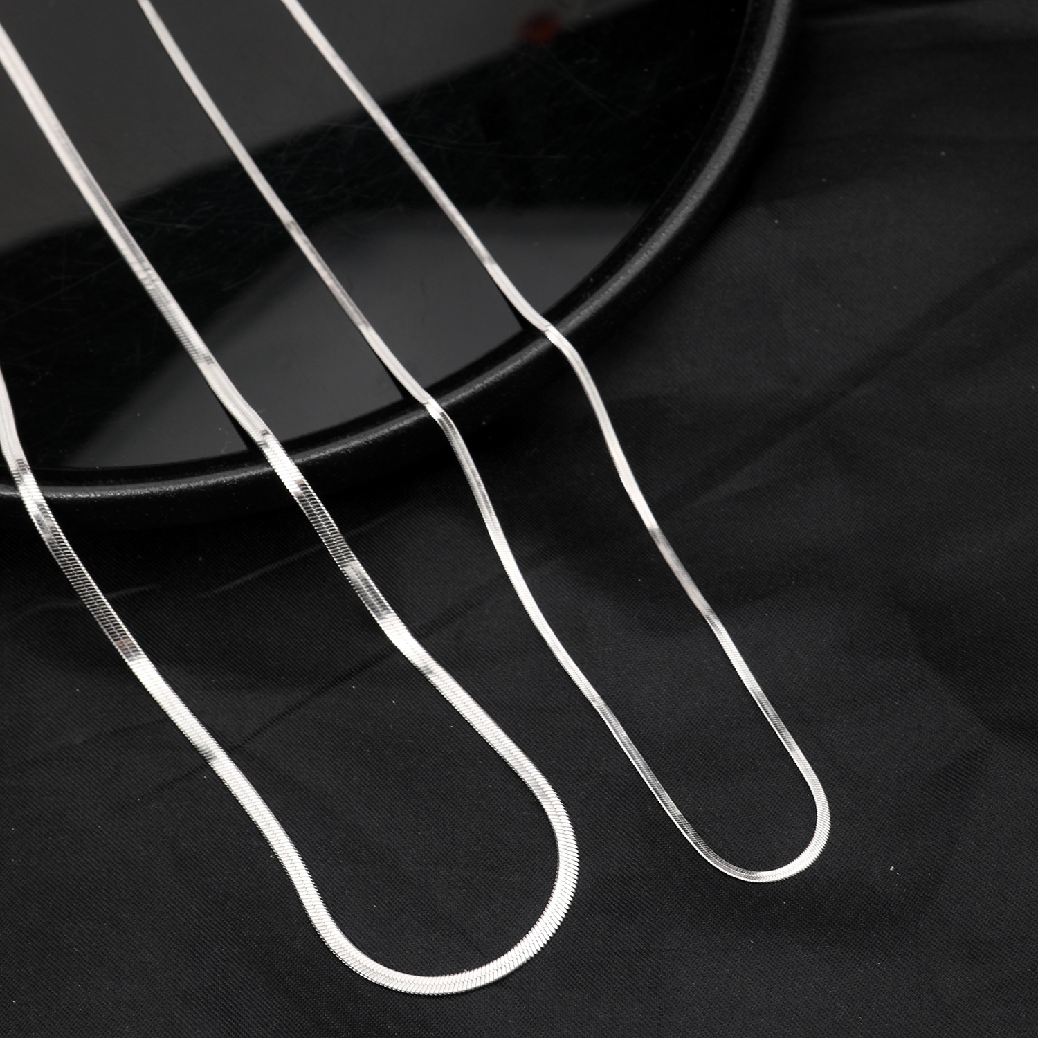 Cooraree Blade Cuban Chain Necklace Silver — фото 7