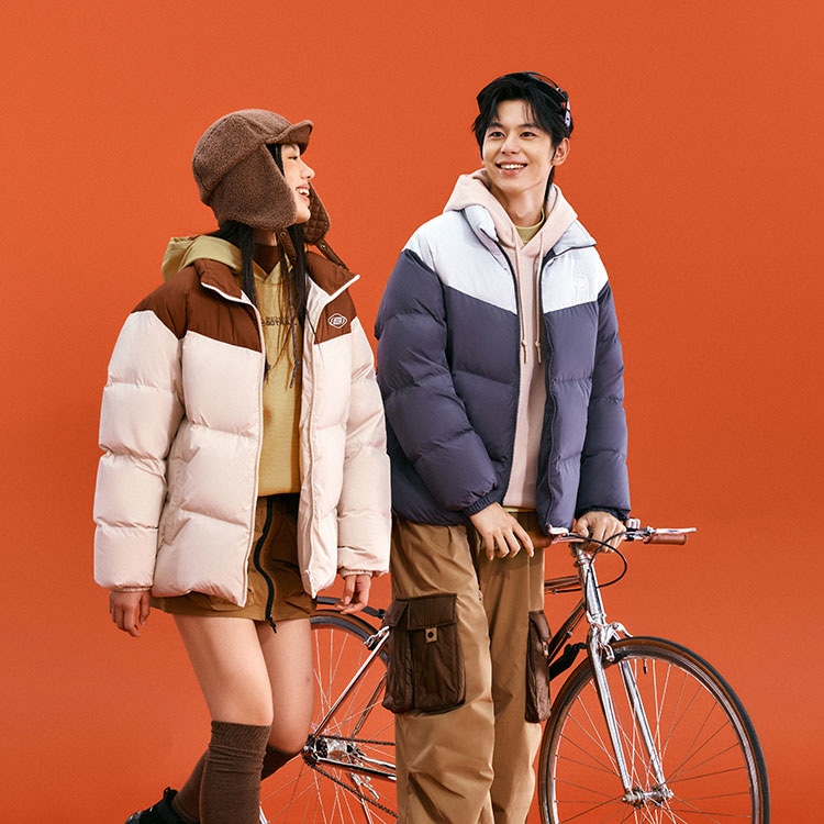 Skechers Sport Life Colorblock Down Jacket Light Brown — фото 7