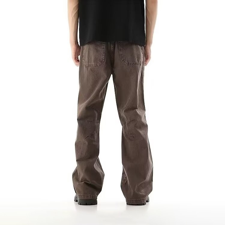 Struggle Vintage95 Wide Leg Jeans Khaki — фото 9