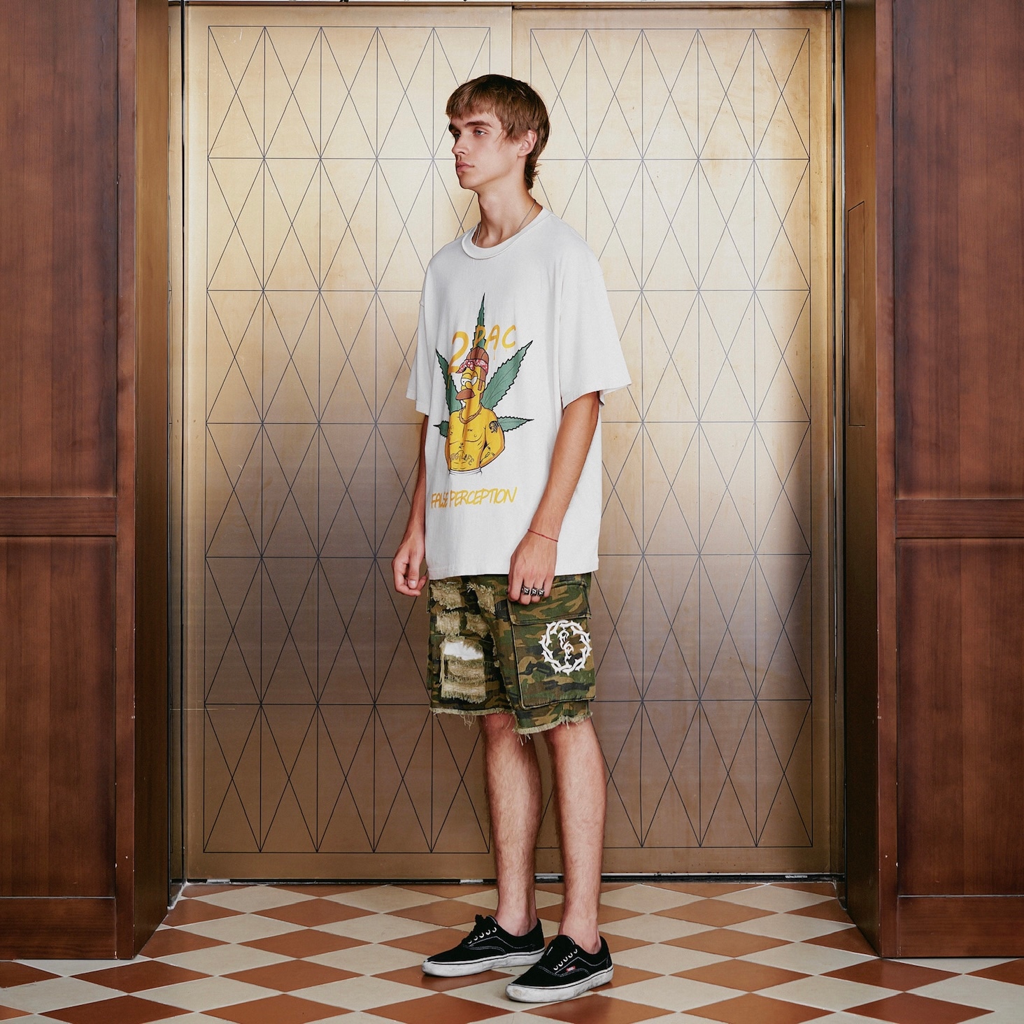 False Perception Boro Camo Shorts — фото 4
