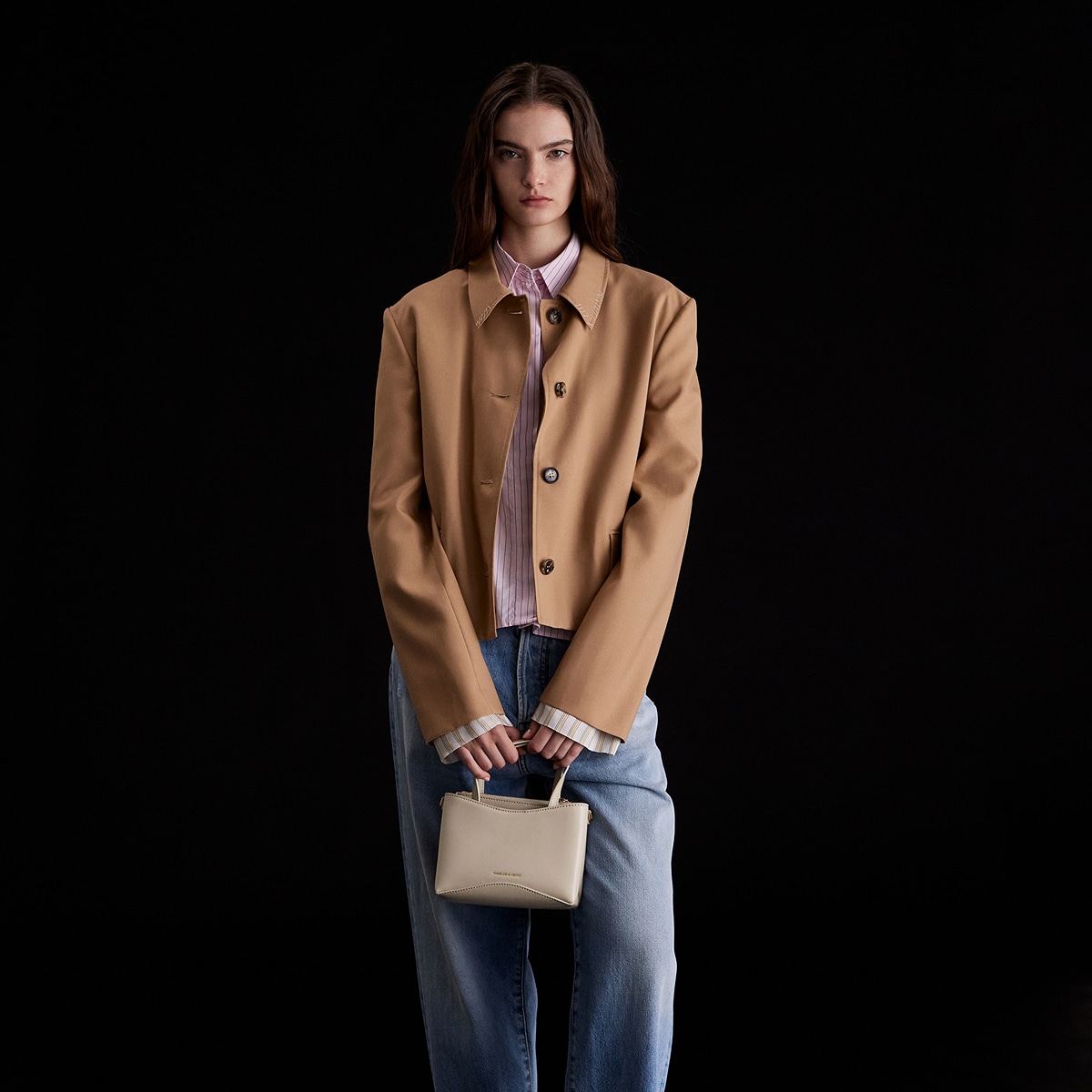 Charles&Keith CHARLESKEITH ck PU Oat Dark Moss — фото 4