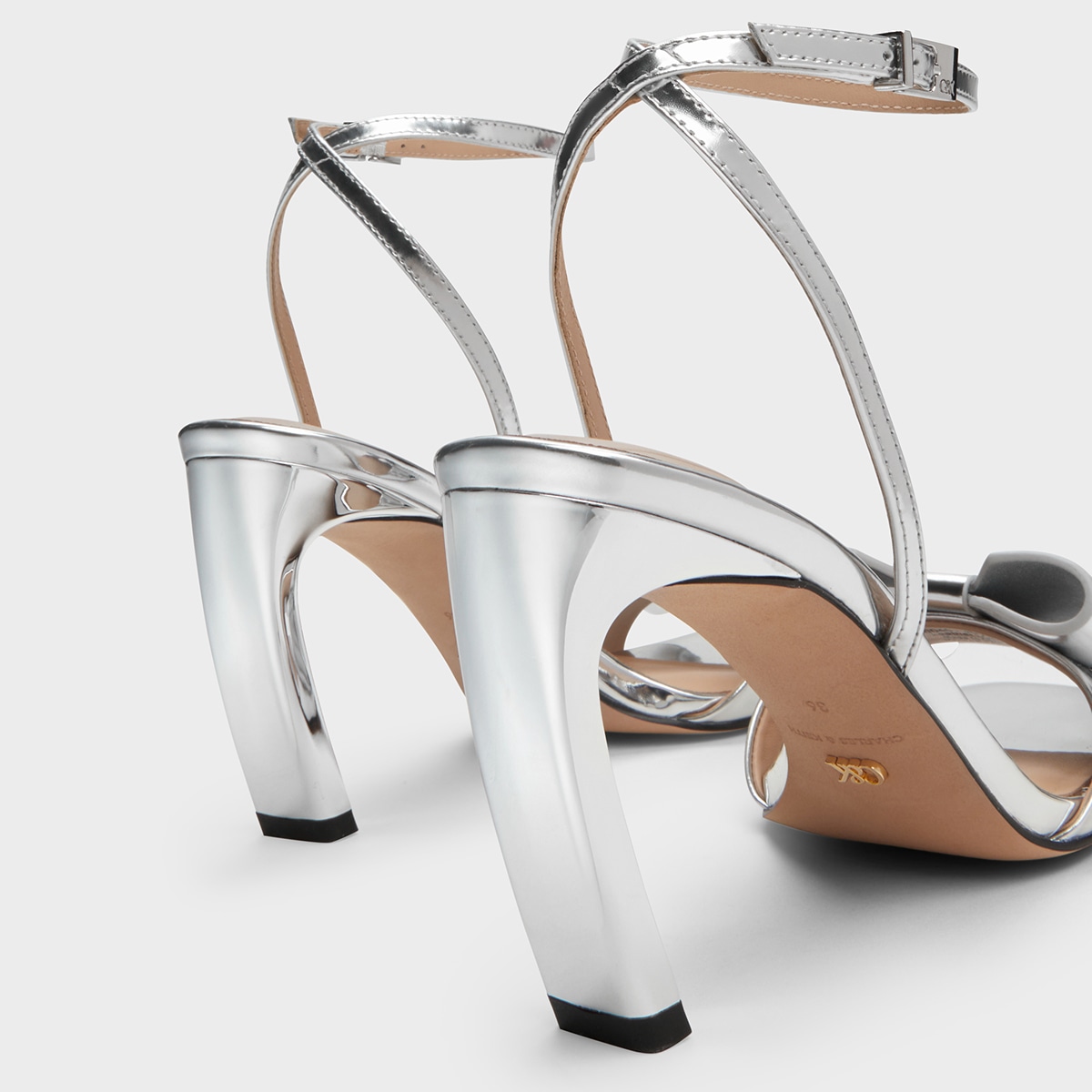 Charles&Keith CHARLESKEITH ck 9.1cm Silver — фото 4