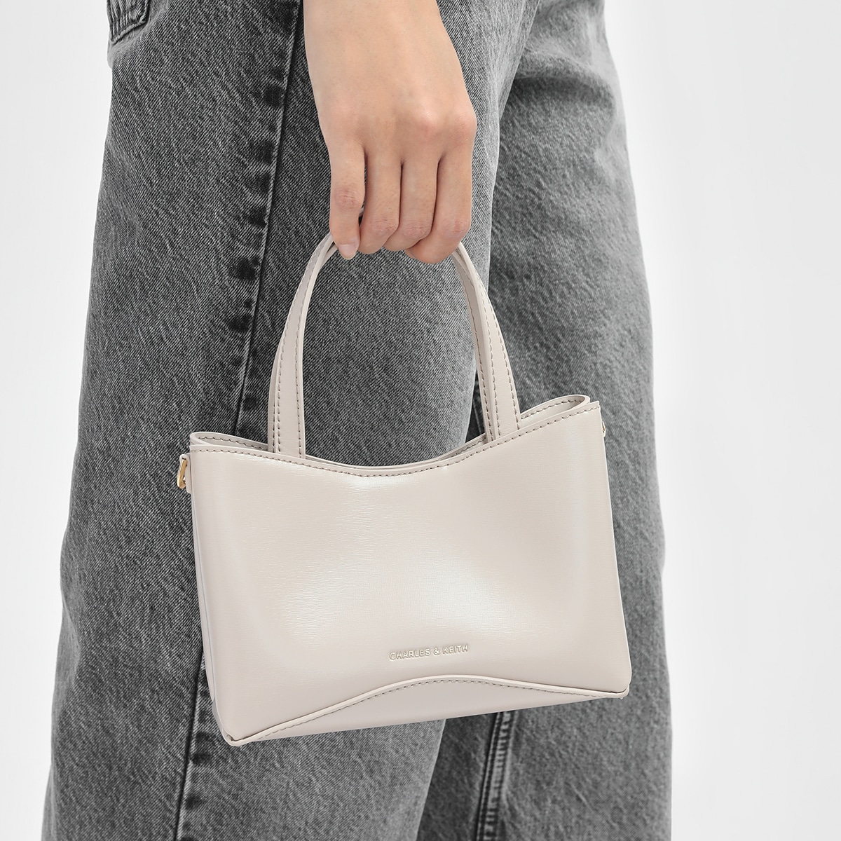 Charles&Keith CHARLESKEITH ck PU Oat Dark Moss — фото 3