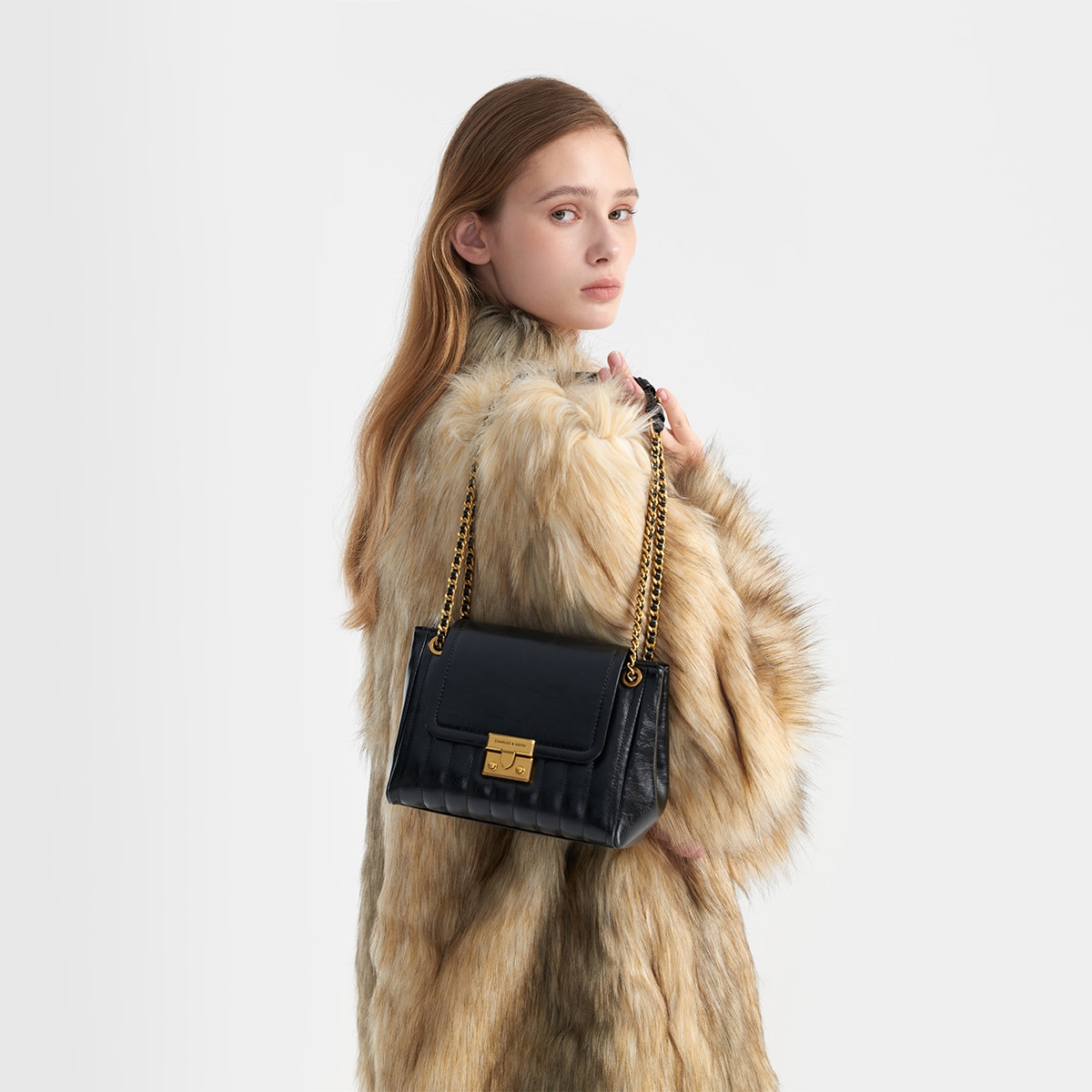Charles&Keith CHARLESKEITH ck 24 PU BlackBurgundy — фото 3