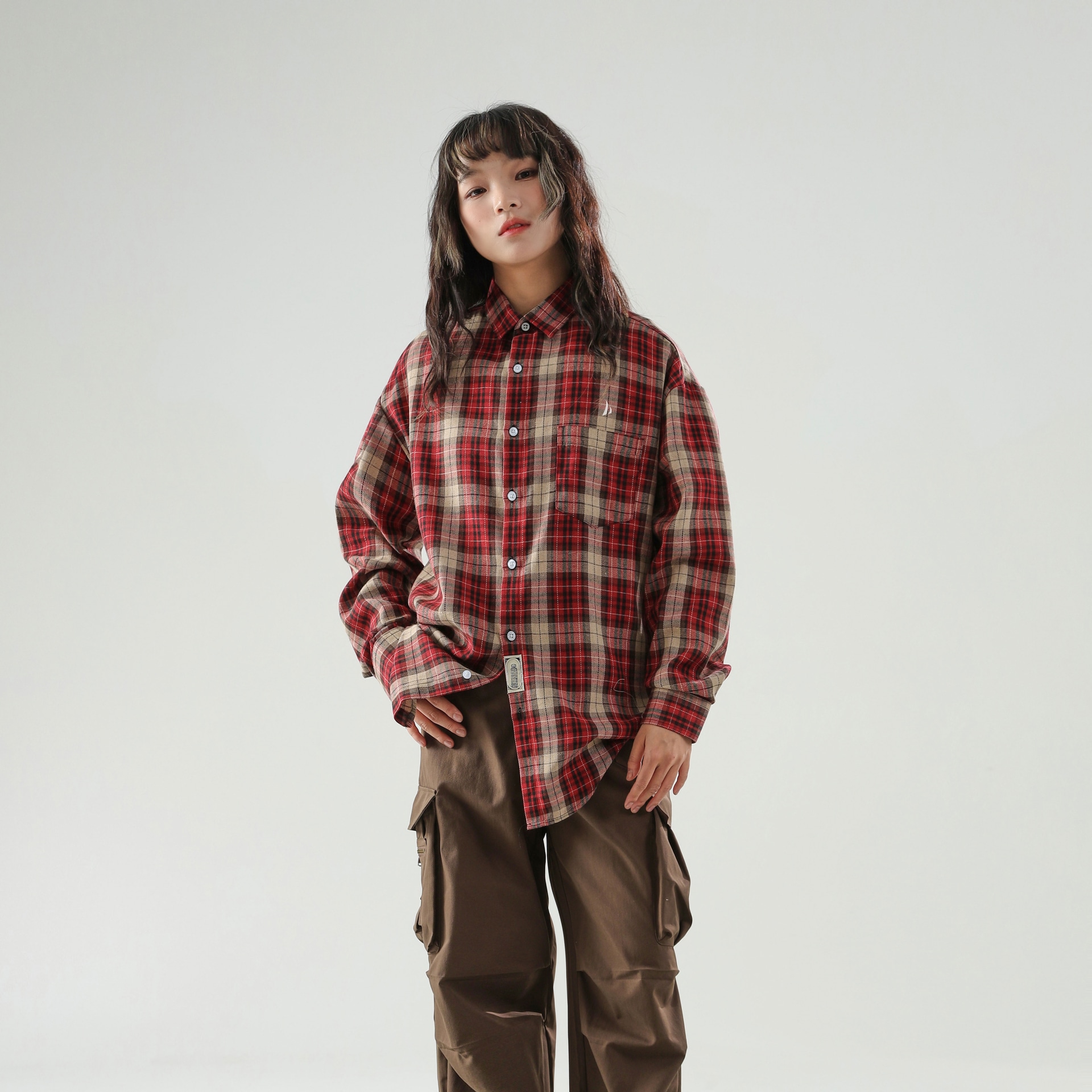 Brumaire Plaid Shirt Red — фото 3