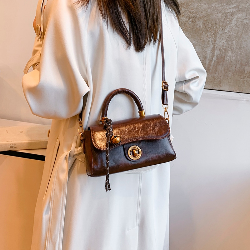 Hcxk Vintage PU Shoulder Bag — фото 3