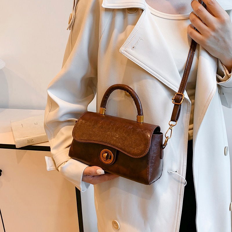 Hcxk Vintage PU Shoulder Bag — фото 4