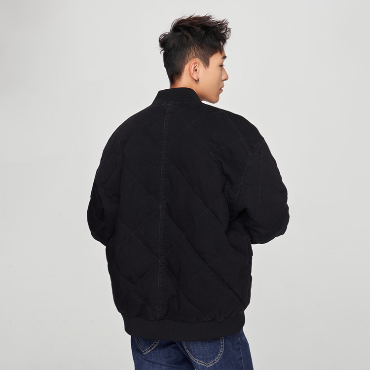 Lee Quilted Down Jacket Black — фото 4