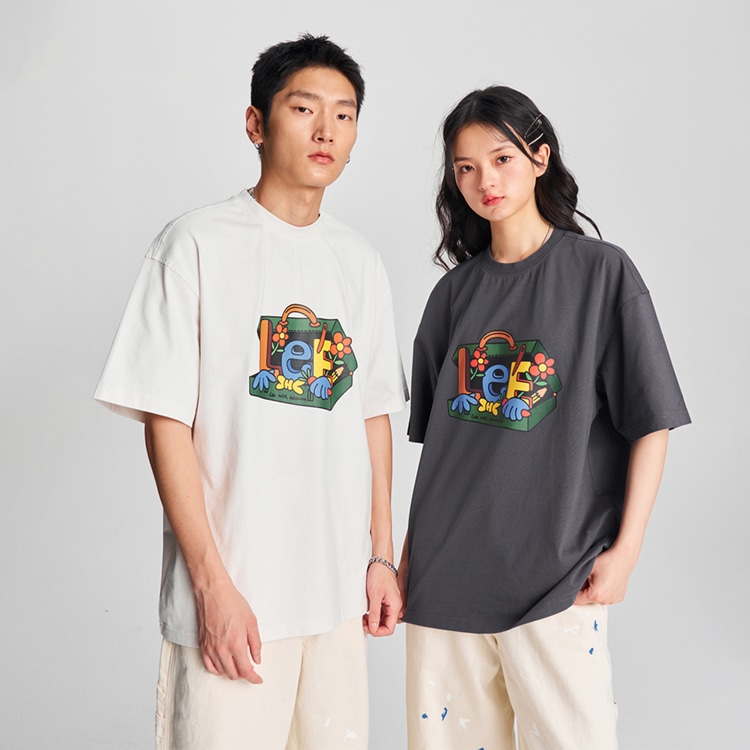 Lee X Melting Sadness FW24 Printed Tee Iron Gray — фото 2