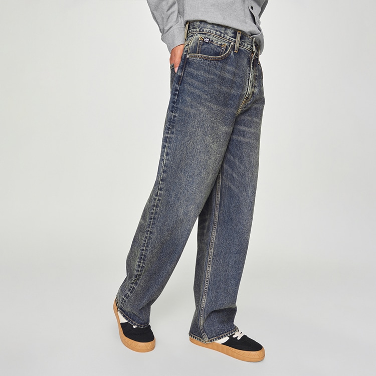 Lee FW24 Loose Straight Leg Mid Blue Jeans — фото 4