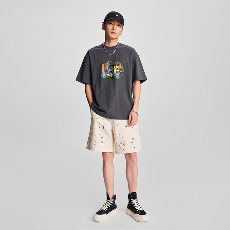 Lee X Melting Sadness FW24 Printed Tee Iron Gray — фото 3