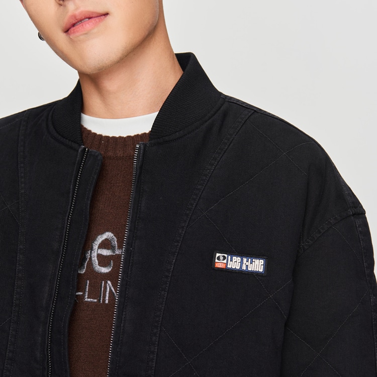 Lee Quilted Down Jacket Black — фото 6