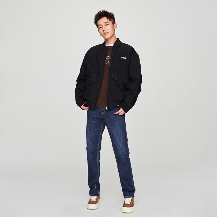 Lee Quilted Down Jacket Black — фото 3