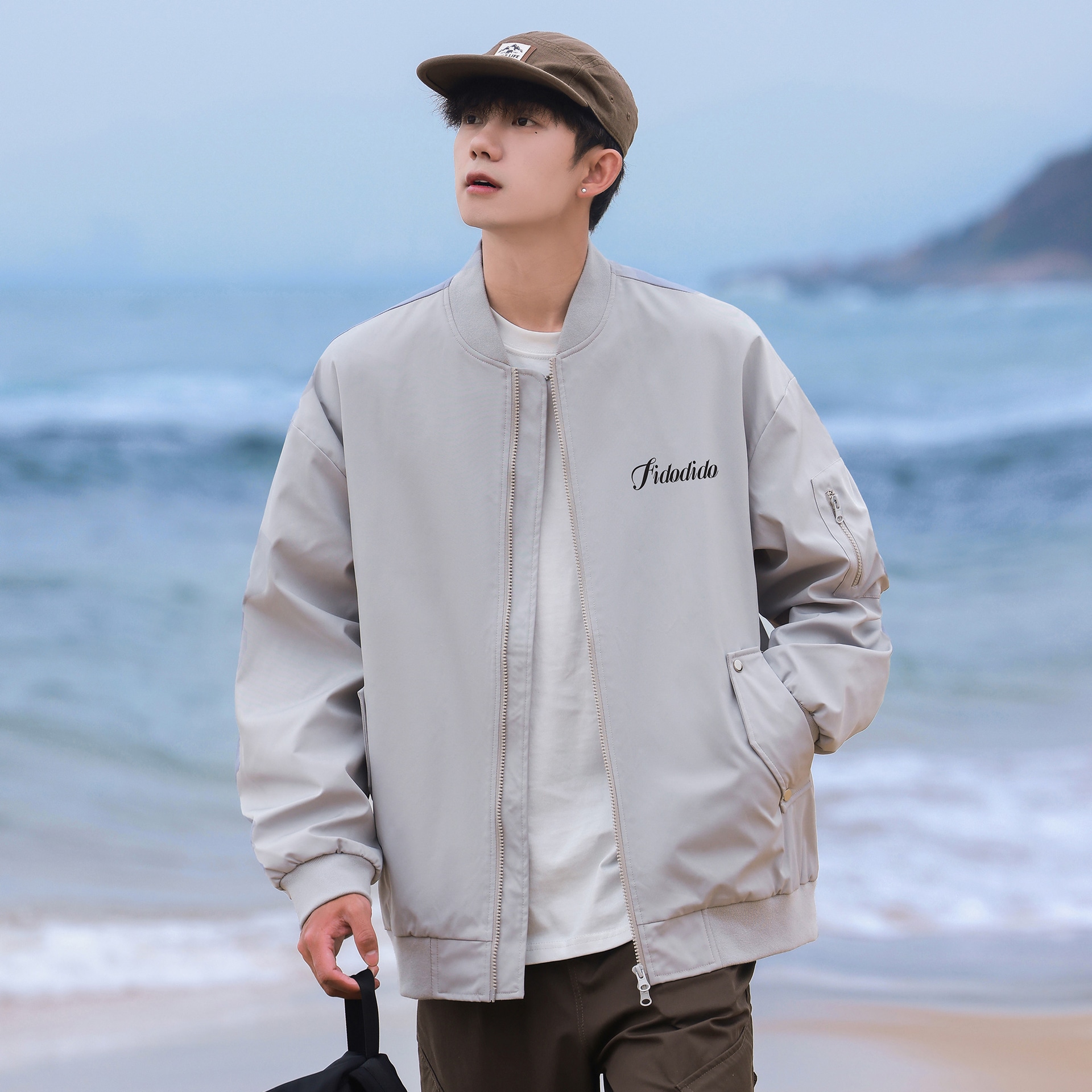 Fido Dido Logo Baseball Jacket — фото 6