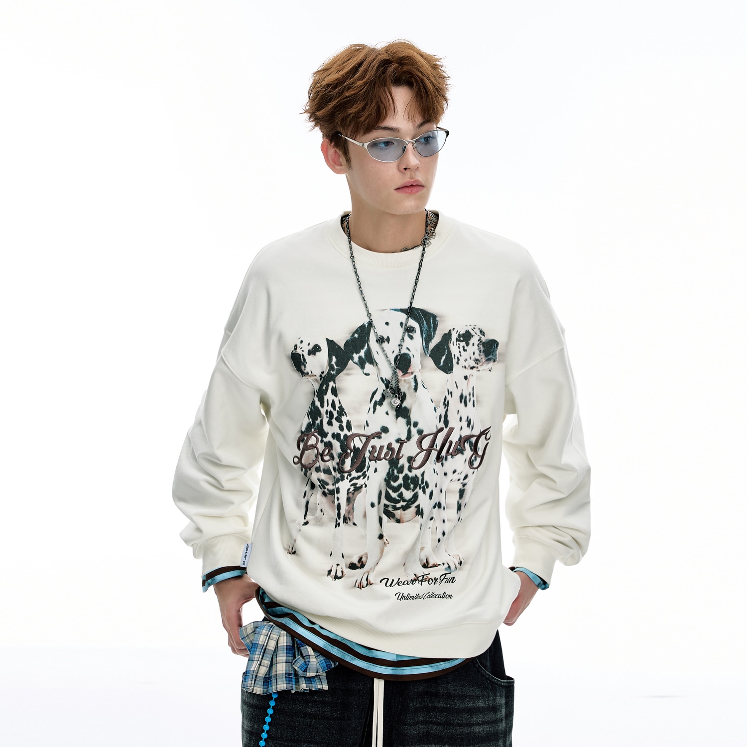 Bjhg Casual Spot Dog Print Sweatshirt — фото 11
